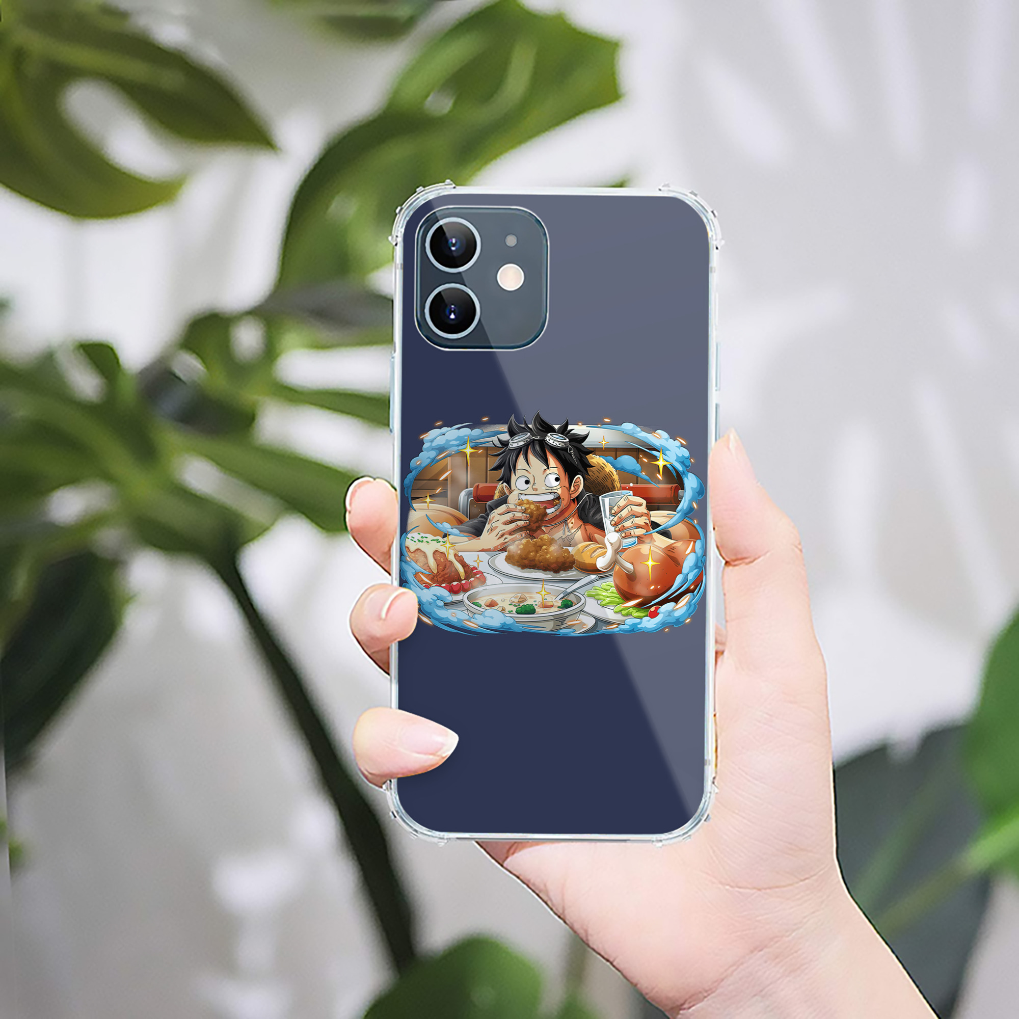 （画像用） ワンピース モンキー・D・ルフィ ONE PIECE Monkey D. Luffy 【iPhone 12シリーズ対応】透明スマホケース（クリアソフトケース）